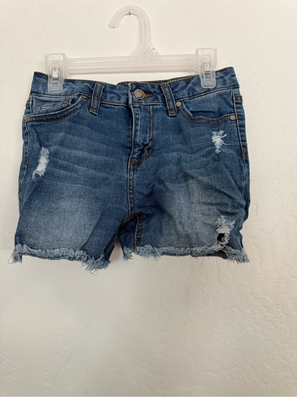 Joe's Jeans Distressed Denim Shorts - Blue